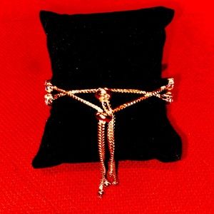 Gold enamel bracelet